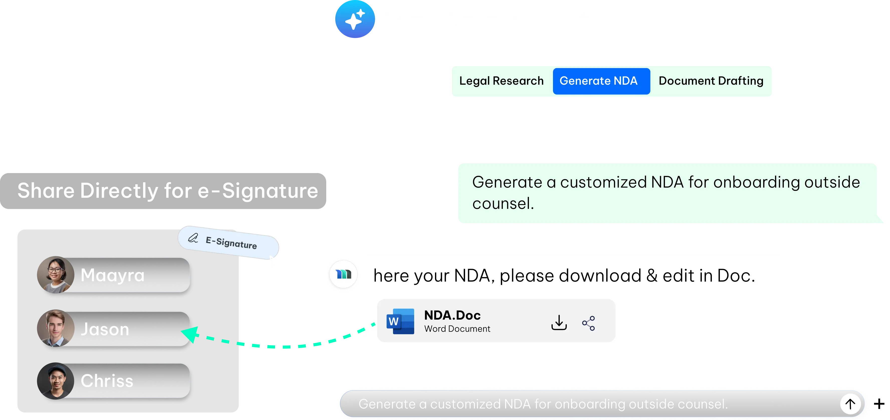 Legal AI Document Generation Software