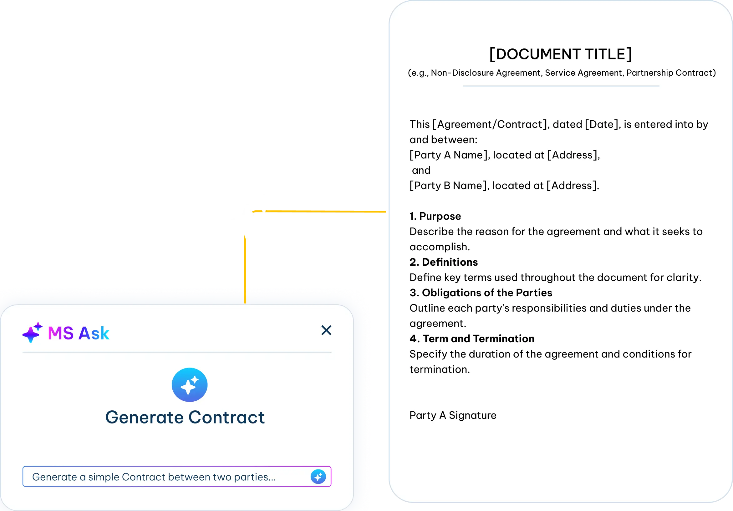 NDA generation tool for legal teams