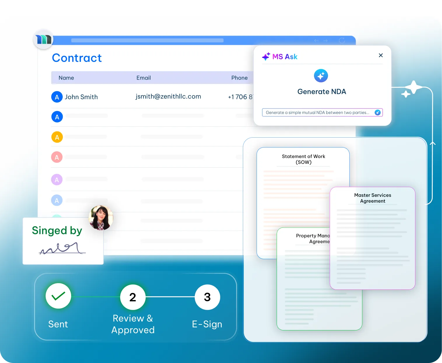 Contract management software for the HR team