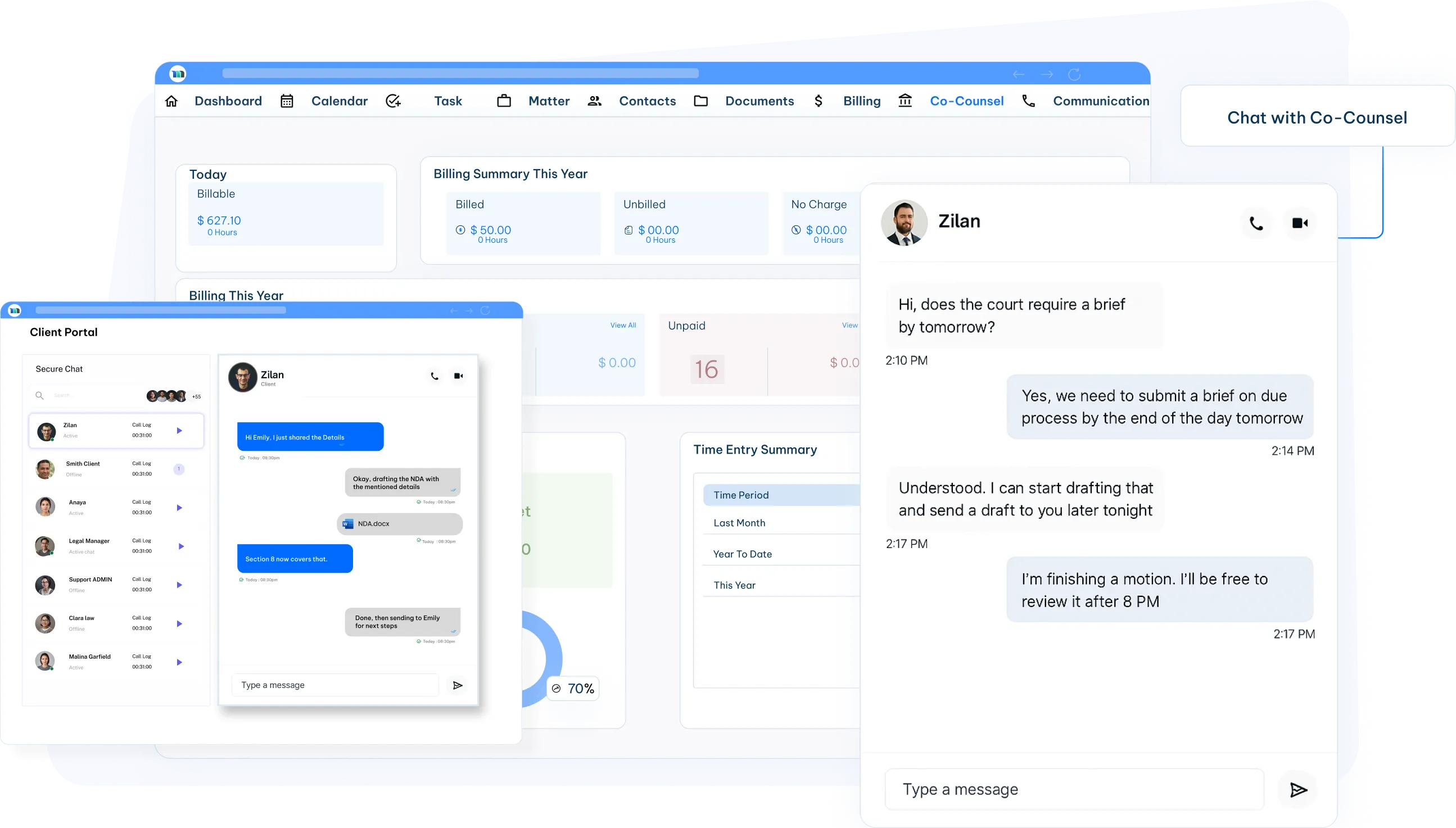 in-house corporate counsel software interface