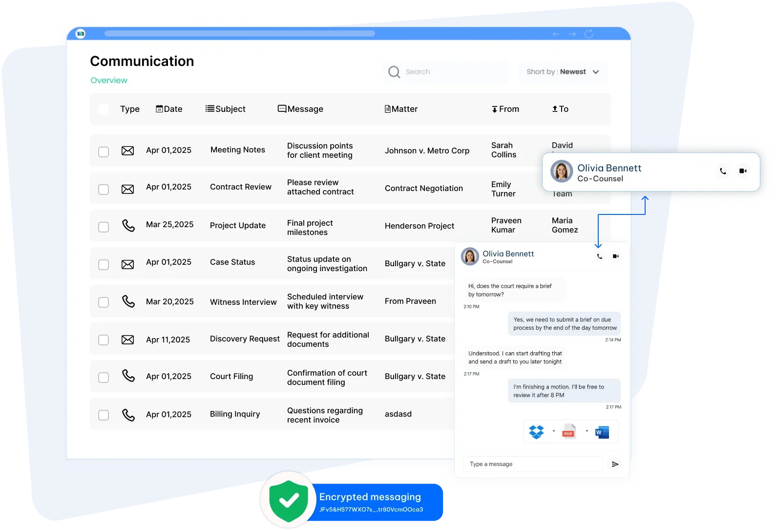 legal client communication platform