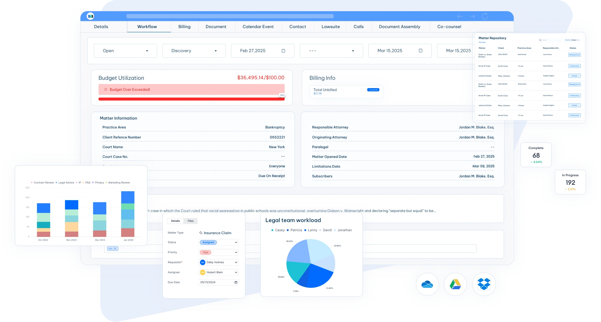 LawSuit Dashboard