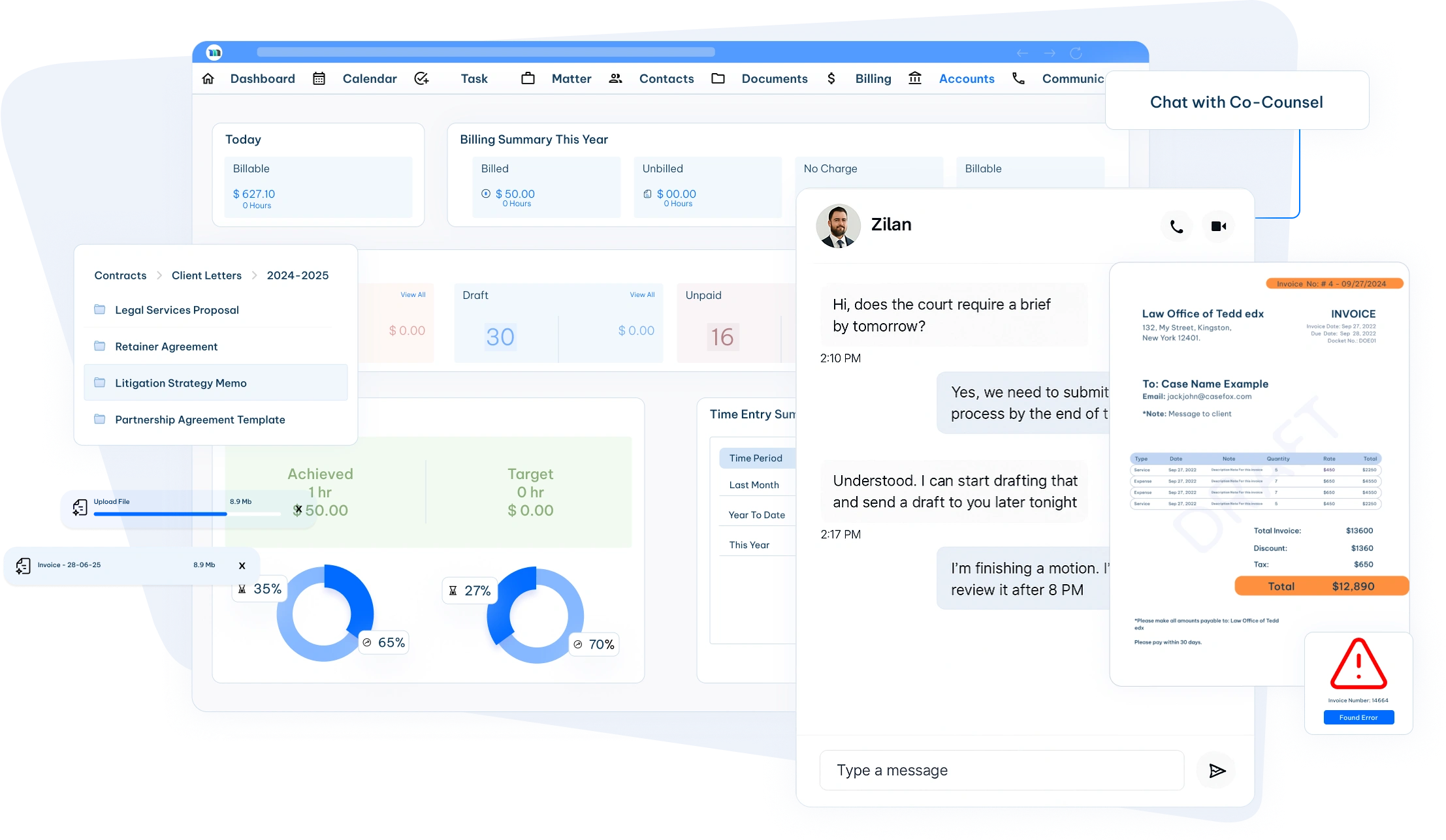 law firm billing and workflow automation software
