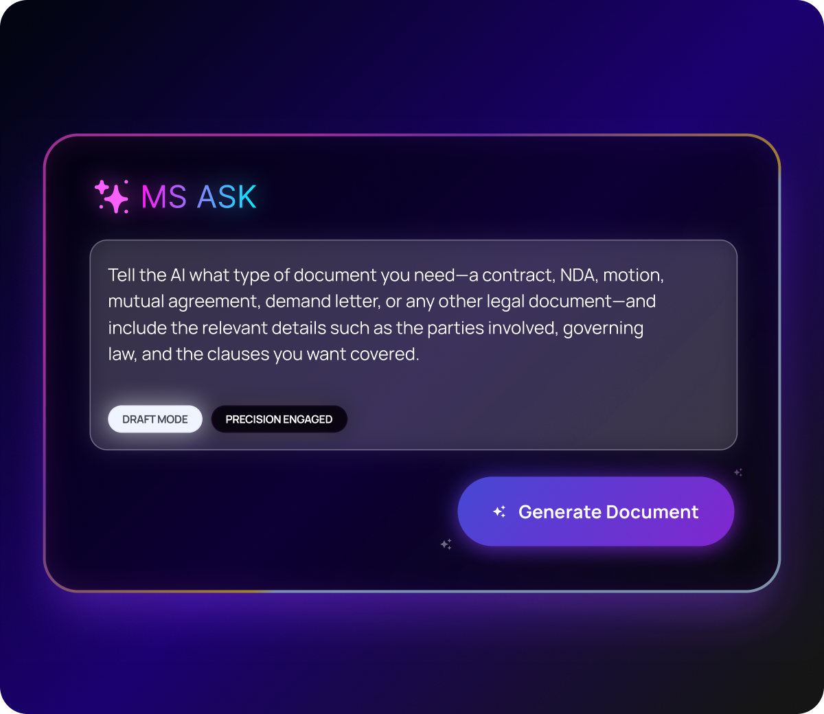 Draft legal documents accurately with AI