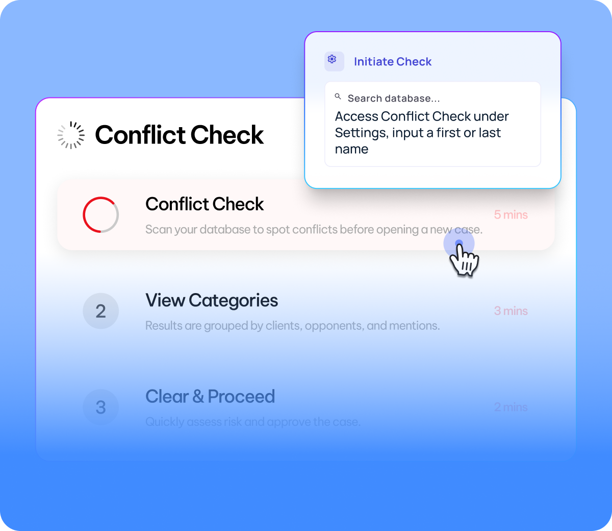 Run conflict checks before issues arise