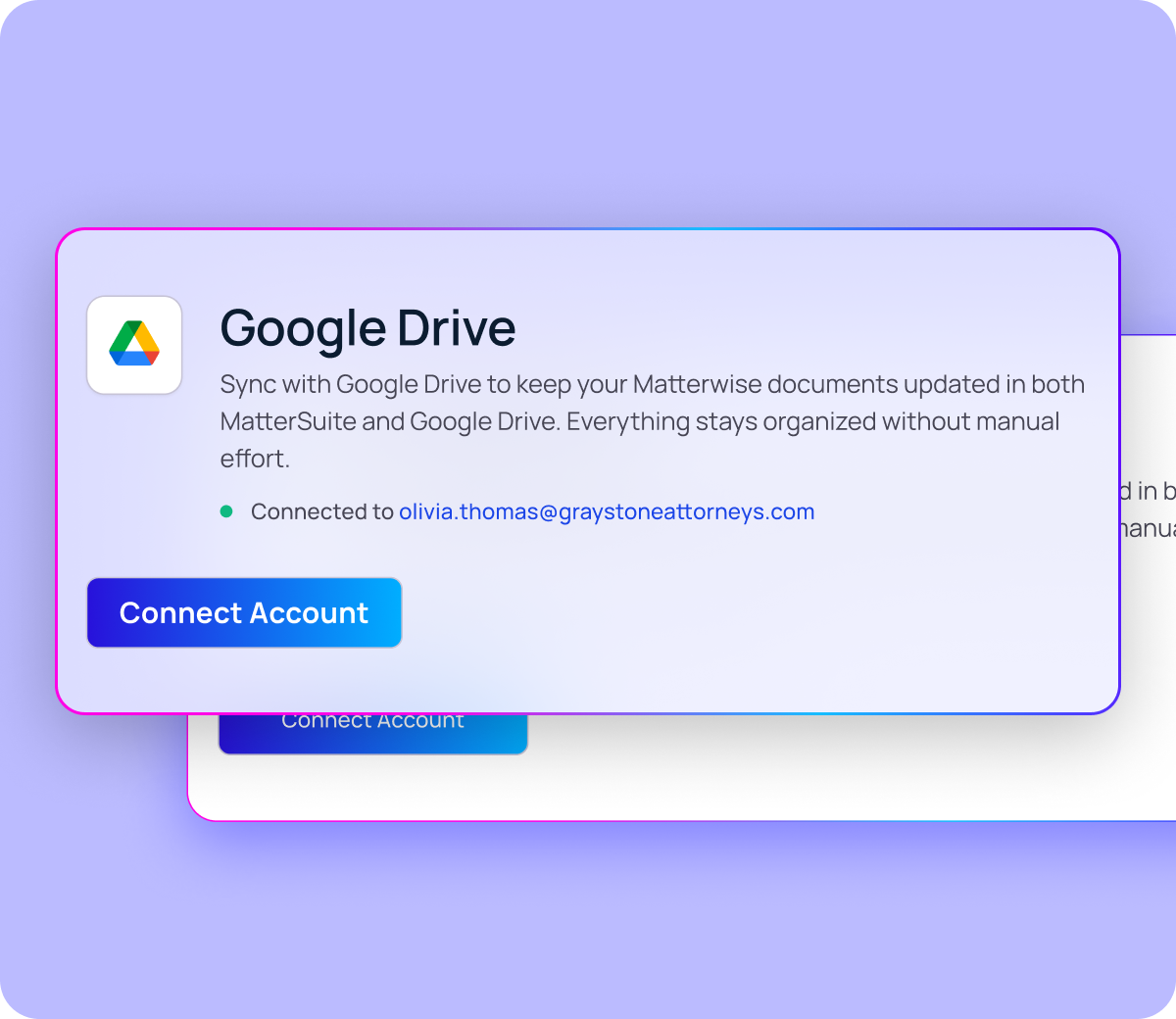 Sync legal documents with Google Drive