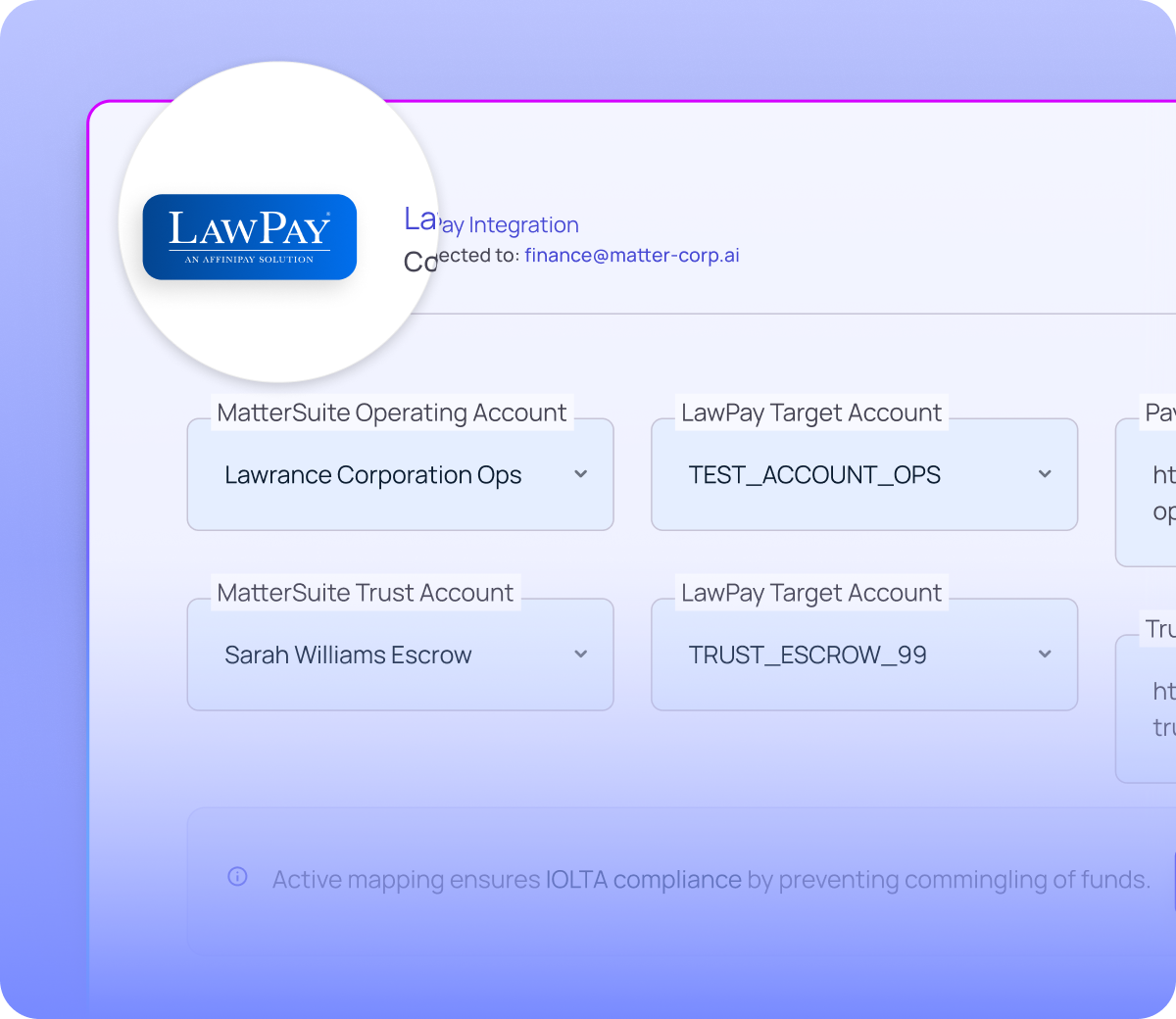 Accept client payments through LawPay