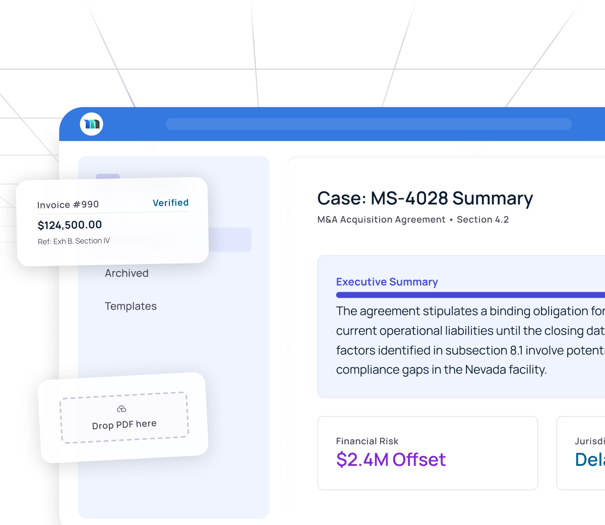 Get instant summaries of legal documents