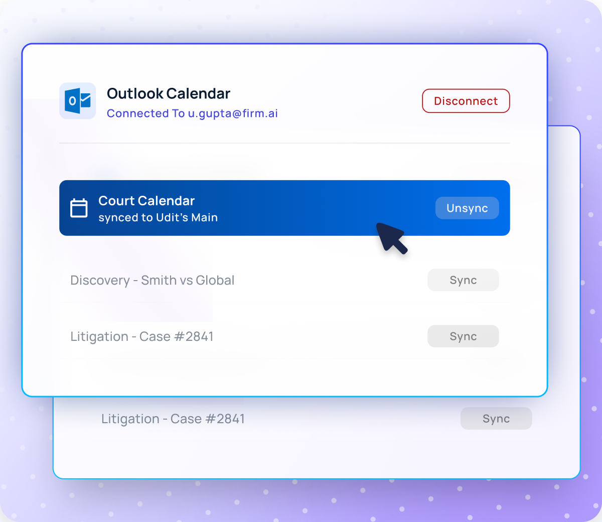 Stay updated with Outlook Calendar integration