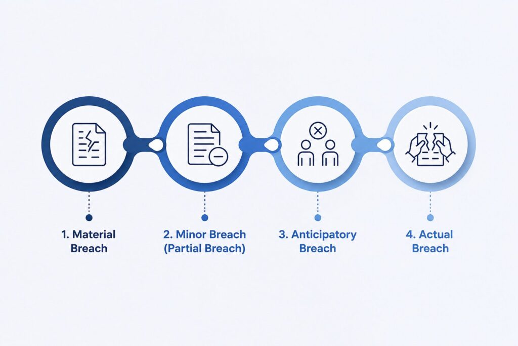 Types of breach of contract